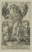 Avarice, from the Vices, 1552, Heinrich Aldegrever, German, 1502-c.1560, Germany, Engraving in
