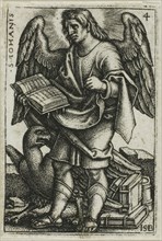St. John, from The Four Evangelists, 1541, Sebald Beham, German, 1500-1550, Germany, Engraving in