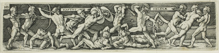 The Abduction of Helen, n.d., Sebald Beham (German, 1500-1550), after Barthel Beham (German,