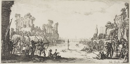 The Martyrdom of Saint Sebastian, n.d., Jacques Callot, French, 1592-1635, France, Etching on