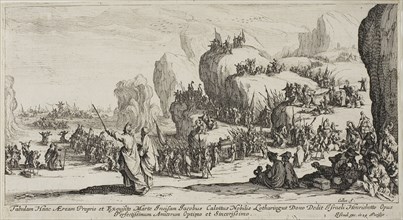 The Passage of the Red Sea, 1628–30, Jacques Callot, French, 1592-1635, France, Etching on paper,