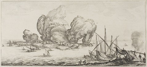 The Naval Battle, from Various Scenes Designed in Florence, 1618–20, Jacques Callot, French,