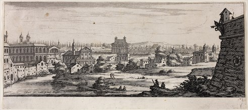 View of Rome: Number 12, n.d., François Collignon, French, c. 1609-1657, France, Etching on ivory