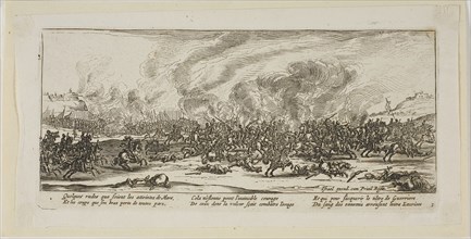 The Battle, plate three from The Large Miseries of War, n.d., Gerrit Lucasz van Schagen (Dutch,