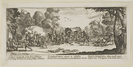 Attack on a Coach, plate eight from The Large Miseries of War, n.d., Gerrit Lucasz van Schagen