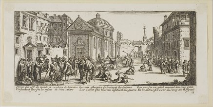 The Hospital, plate fifteen from The Large Miseries of War, n.d., Gerrit Lucasz van Schagen (Dutch,