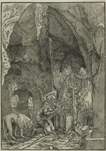 Saint Jerome in Penitence, in a Cave, 1500/38, Albrecht Altdorfer, German, c.1480-1538, Germany,