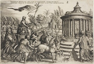 The Triumph of Chastity, plate two from The Triumphs of Petrarch, c. 1539, Georg Pencz, German, c.