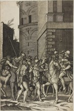 Emperor Freeing the Slave Androcles, 1516/17, Agostino dei Musi, Italian, c. 1490-after 1536,