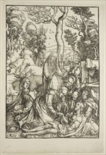 The Lamentation, from The Large Passion, c. 1498–99, published 1511, Albrecht Dürer, German,
