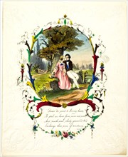 Dearest ‘Tis Sweet to Loving Hearts (valentine), 1840/60, George Kershaw, English, 19th century,