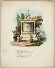 Hymen’s Temple (valentine), c. 1843, Unknown Artist, English, 19th century, England, Lithograph