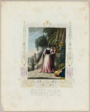 Away with Doubts (valentine), c. 1840, Unknown Artist, English, 19th century, England, Lithograph