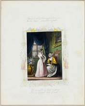 Dear Girl, Whilst Listening to a Lover’s Vows (valentine), c. 1840, Unknown Artist, English, 19th