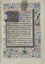 Text Leaf from a Book of Hours, c. 1430, French (possibly Loire Valley), France, Manuscript cutting