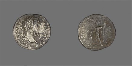 Denarius (Coin) Portraying Emperor Septimius Severus, AD 200/201, Roman, minted in Rome, Roman