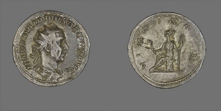 Antoninianus (Coin) Portraying Emperor Decius, about AD 249, Roman, minted in Rome, Roman Empire,