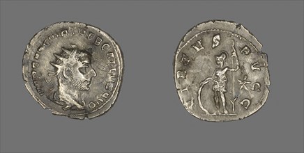 Antoninianus (Coin) Portraying Emperor Trebonianus Gallus, about AD 252, Roman, minted in Rome,