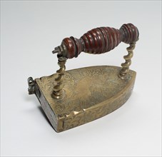 Sad Iron, 1744, Netherlands, Netherlands, Brass and wood, 13.3 x 15.2 x 8.6 cm (5 1/4 x 6 x 3 3/8