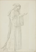 Figure of Pilgrim in Romaunt of the Rose, c. 1873–77, Sir Edward Burne-Jones, English, 1833-1898,
