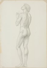 Standing Male Nude with Hands Clasped in Prayer, c. 1873–77, Sir Edward Burne-Jones, English,