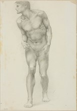 Standing Nude Male with Face in Profile, c. 1873–77, Sir Edward Burne-Jones, English, 1833-1898,