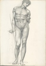 Paris with Golden Apple in Left Hand, for the Troy Triptych (sketchbook #2638), c. 1873–77, Sir