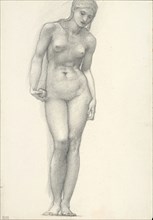 Venus with Golden Apple in Right Hand, for the Troy Triptych (sketchbook #2639), c. 1873–77, Sir