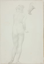 Backview of Standing Nude Woman and Sketch of a Foot, c. 1873–77, Sir Edward Burne-Jones, English,