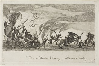 Entry of M. de Couvonage and M. de Chalabre, from The Combat at the Barrier, 1627, Jacques Callot,