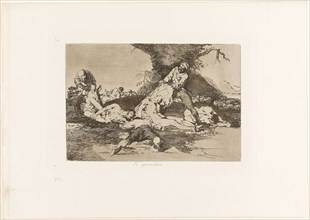 They Make Use of Them, plate 16 from The Disasters of War, 1810/12, published 1863, Francisco José