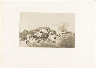 Even Worse, plate 22 from The Disasters of War, 1810, published 1863, Francisco José de Goya y