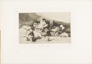 These too, plate 25 from The Disasters of War, 1810/12, published 1863, Francisco José de Goya y