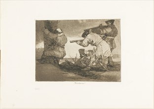 Barbarians!, plate 38 from The Disasters of War, 1812/15, published 1863, Francisco José de Goya y