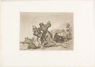 This too, plate 43 from The Disasters of War, 1815/20, published 1863, Francisco José de Goya y