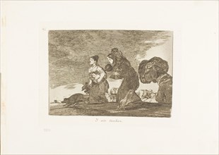 And this too, plate 45 from The Disasters of War, 1812/15, published 1863, Francisco José de Goya y