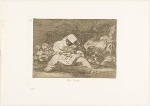 What madness!, plate 68 from The Disasters of War, 1815/20, published 1863, Francisco José de Goya