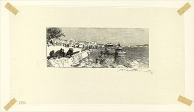 Bercy Wharf, plate two from Le Long de la Seine et des Boulevards, 1890, published 1910, Louis