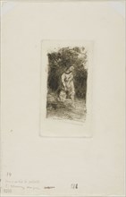 David, c. 1880, Odilon Redon, French, 1840-1916, France, Etching and drypoint on ivory laid paper,