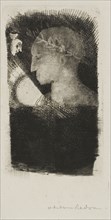 Adverse Glory, 1886, Odilon Redon, French, 1840-1916, France, Etching and drypoint on ivory laid