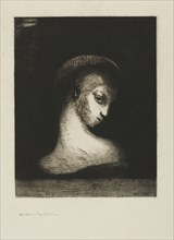 Perversity, 1891, Odilon Redon, French, 1840-1916, France, Etching and drypoint on cream laid