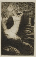 Passage of a Soul, 1891, Odilon Redon, French, 1840-1916, France, Etching and drypoint in bistre on