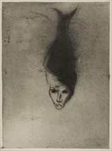 Sciapode, 1892, Odilon Redon, French, 1840-1916, France, Etching and drypoint with plate tone on