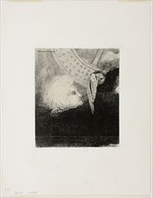 The Wheel, plate three from In Dreams, 1879, Odilon Redon, French, 1840-1916, France, Lithograph on