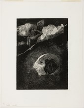 Limbo, plate four from In Dreams, 1879, Odilon Redon, French, 1840-1916, France, Lithograph on