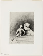 Felineness, plate seven from In Dreams, 1879, Odilon Redon, French, 1840-1916, France, Lithograph