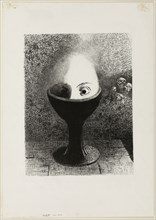 The Egg, 1885, Odilon Redon, French, 1840-1916, France, Lithograph on paper, 290 × 225 mm