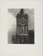 A Bell in the Tower Was Ringing the Hour, plate 4 from Edmond Picard’s Le Jure, 1887, Odilon Redon,