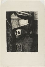 Through an Opening in the Wall, a Skull Appeared, plate 1 from Edmond Picard’s Le Jure, 1887,