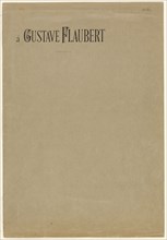 Portfolio Cover for A Gustave Flaubert (Tentation de Saint-Antoine), 1888, Odilon Redon, French,